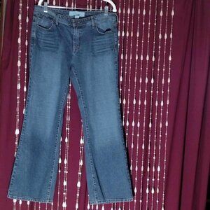 Size 15 - Mossimo Distressed Boot Cut Denim Blue Jeans
